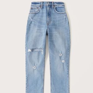 Abercrombie and Fitch 90s ultra high rise straight leg jeans